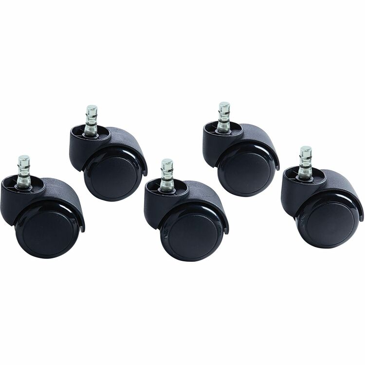 Master Caster Noiseless Futura Casters, 100 lbs./Caster, Polyurethane, B Stem, Soft, 5/Set (MAS94628) Set of 5