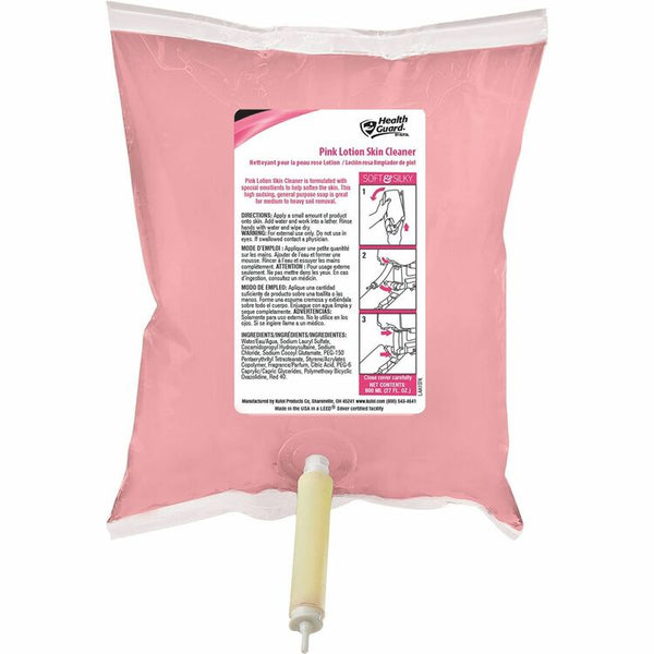 Health Guard Pink Lotion Skin Cleaner Refill - Fresh Scent - 27.1 fl oz (800 mL) - 12 / Carton (KUT5665) Case of 12