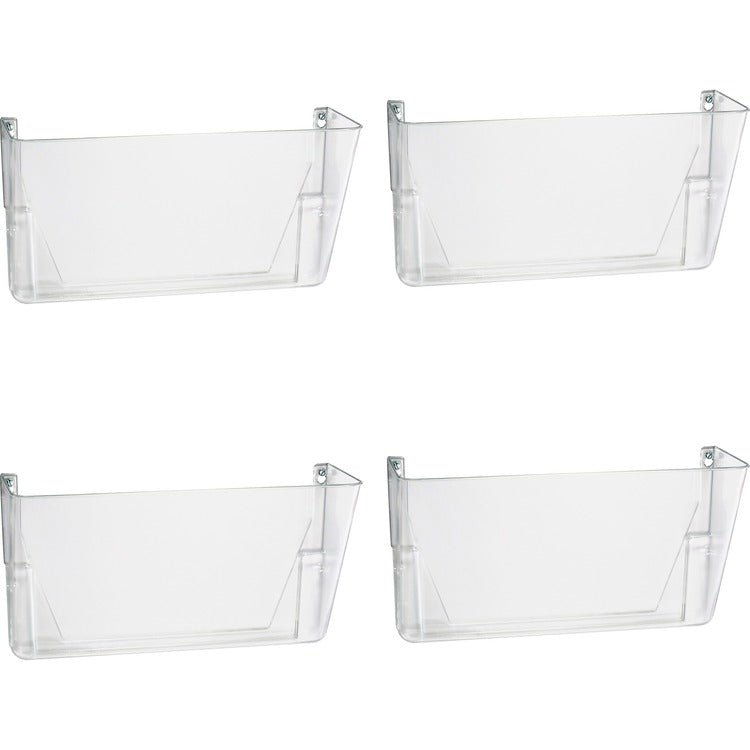 Officemate Wall Files, Letter, 13" x 4-1/8" x 7", 4/CT, Clear (OIC21434CT) Case of 4