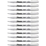 Sharpie Extra Fine Oil-Based Paint Markers, White Ink, Oil Based, 6/Box, 2/Bundle (SAN35531BD) Bundle of 12