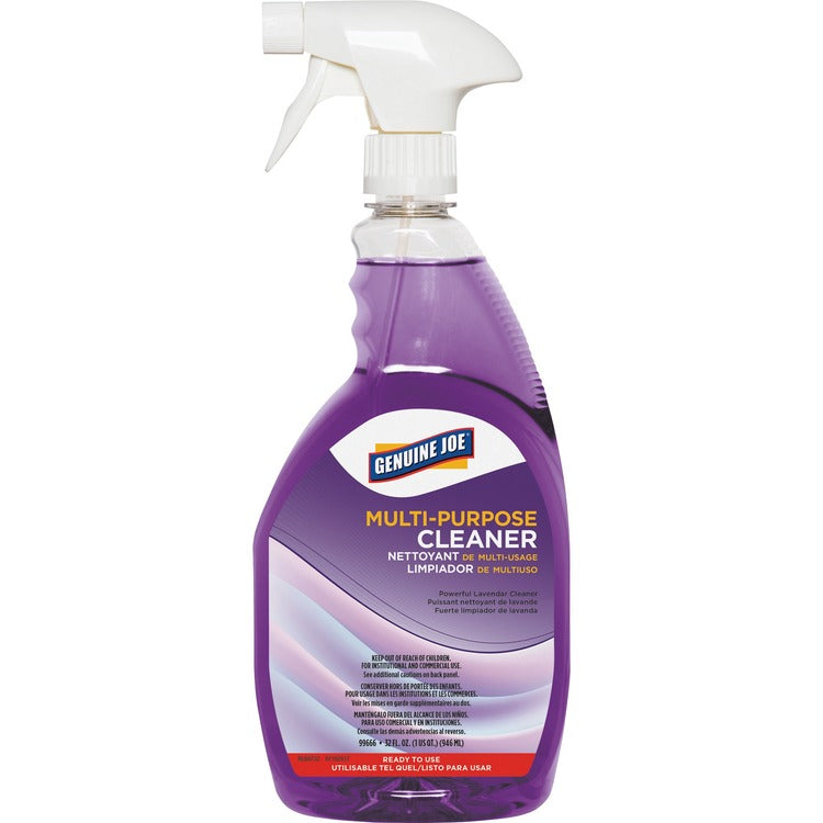 Genuine Joe Multipurpose Cleaner, Ready-to-Use, 32 oz., Lavender Scent (GJO99666)