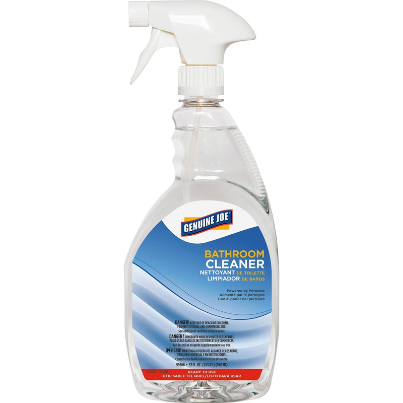 Genuine Joe Restroom Cleaner, Peroxide, Spray Bottle, 32 oz. (GJO99668) Each