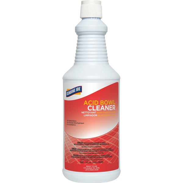 Genuine Joe Toilet Bowl Cleaner, Hydrochloric Acid, 32 oz. (GJO99676) Each