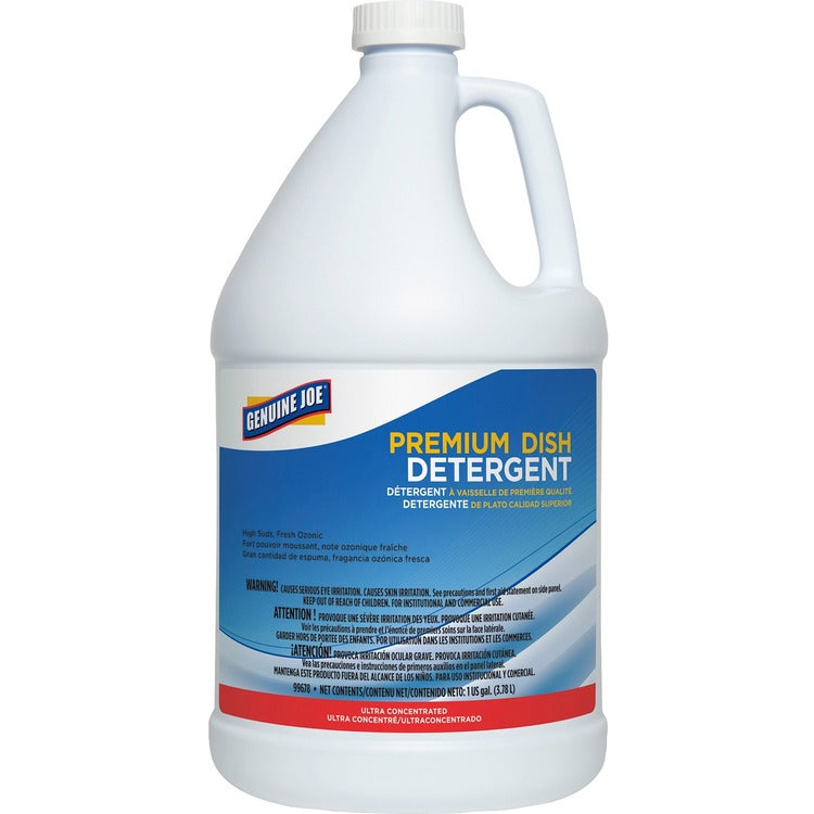 Genuine Joe Dish Detergent, Concentrated, 1 Gallon (GJO99678) Each