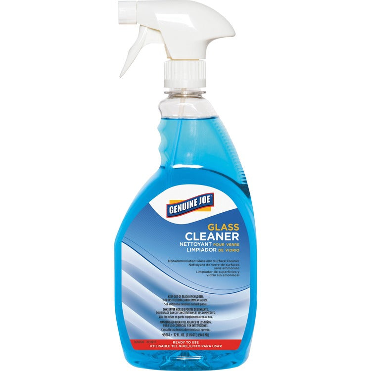 Genuine Joe Glass Cleaner, Non-ammoniated, Spray Bottle, 32 oz. (GJO99681)