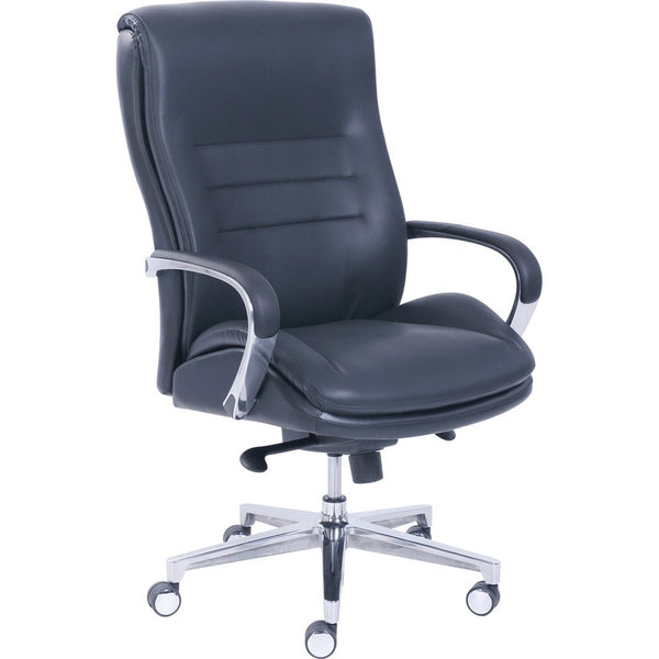 La-Z-Boy Executive Chair, ComfortCore, 28-1/2"Wx25-1/4"Dx47-1/4"H, Black (LZB48346) Each