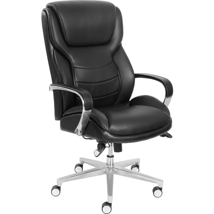 La-Z-Boy Executive Chair, Active Lumbar, 28-1/2"Wx32-3/4"Dx48-1/4"H Black (LZB48348) Each