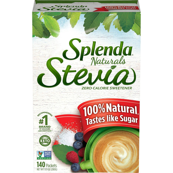 Splenda Sweetener, Non-GMO, Zero-Calorie, 140/BX (SNH00232) Box of 140