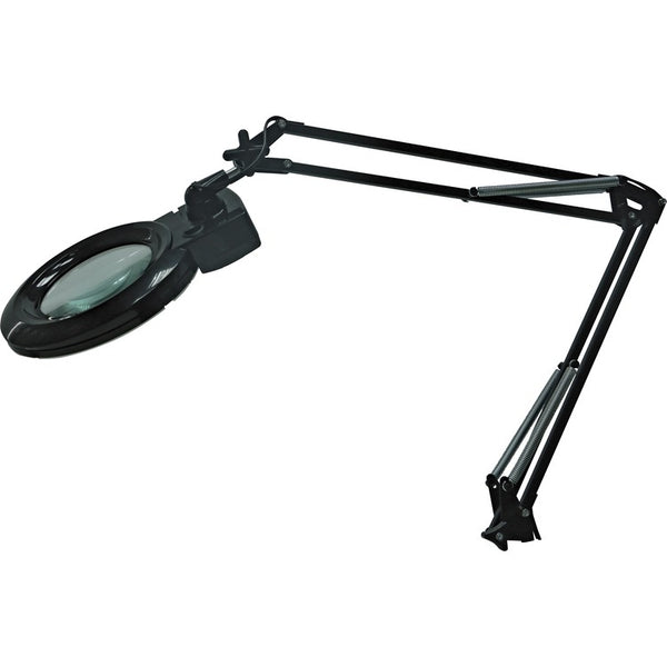 Lorell Magnifier Lamp, LED, 9.4-Watt, 3-1/2"Wx3-1/2"Lx35"H, Black (LLR99958)