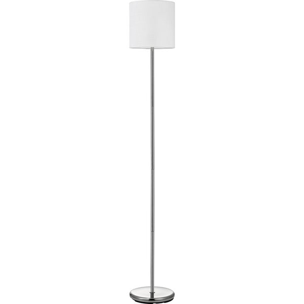 Lorell Floor Lamp, LED Bulb, 12"Wx12"Lx65"H, Silver/White (LLR99967)