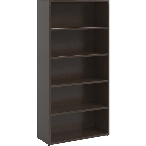 Lorell Bookcase, 5-Shelf, Prominence, 34"Wx12"Dx69"H, Espresso (LLRPBK3469ES)