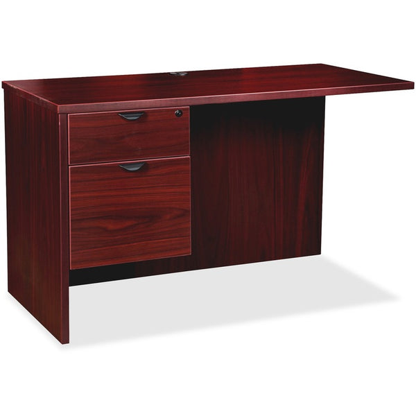 Lorell Left Return, B/F, 42"Wx24"Dx29"H, Mahogany (LLRPR2442QLMY)