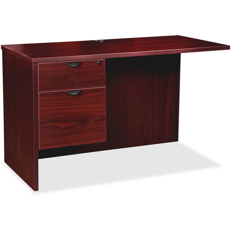 Lorell Left Return, B/F, 42"Wx24"Dx29"H, Mahogany (LLRPR2442QLMY) Each