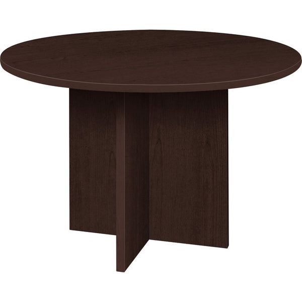 Lorell Conference Table, Round Top, 42"Dia x 1"Thick x 29"H, Espresso (LLRPT42RES)