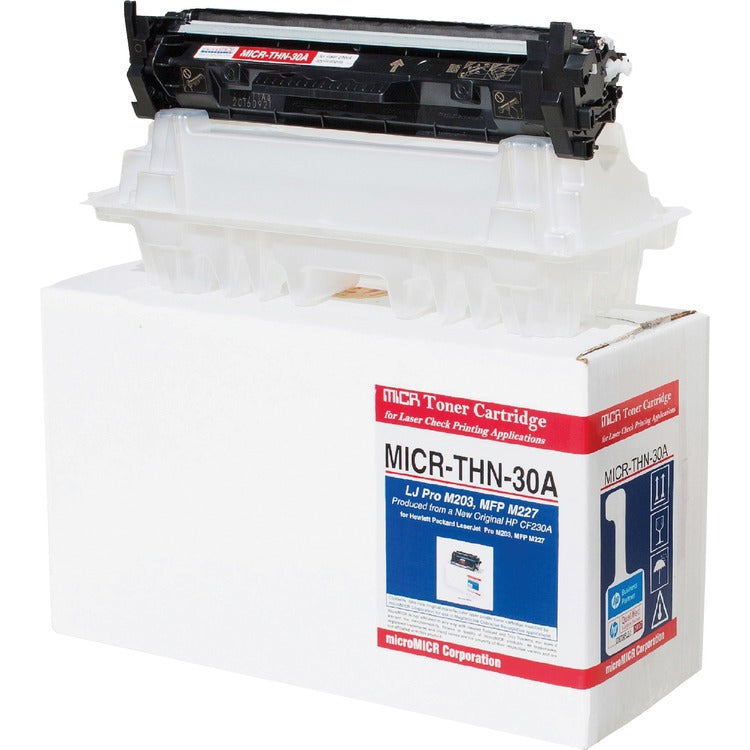 microMICR MICR Toner Cartridge, Alternative for HP CF230A, Black, Laser, Standard Yield, 1600 Pages, 1 Each (MCMMICRTHN30A)