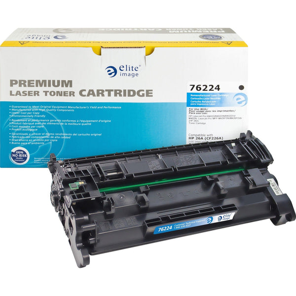 Elite Image Remanufactured Toner Cartridge, Alternative for HP 26A, Black, Laser, 3100 Pages, 1 Each (ELI76224) Each