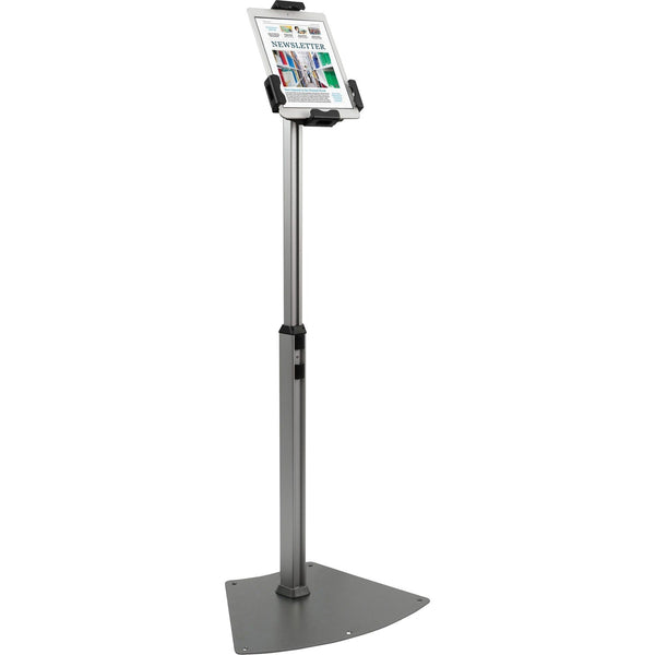 Kantek Tablet Kiosk Floor Stand for 7" to 10" Tablets, Silver (KTKTS960) Each