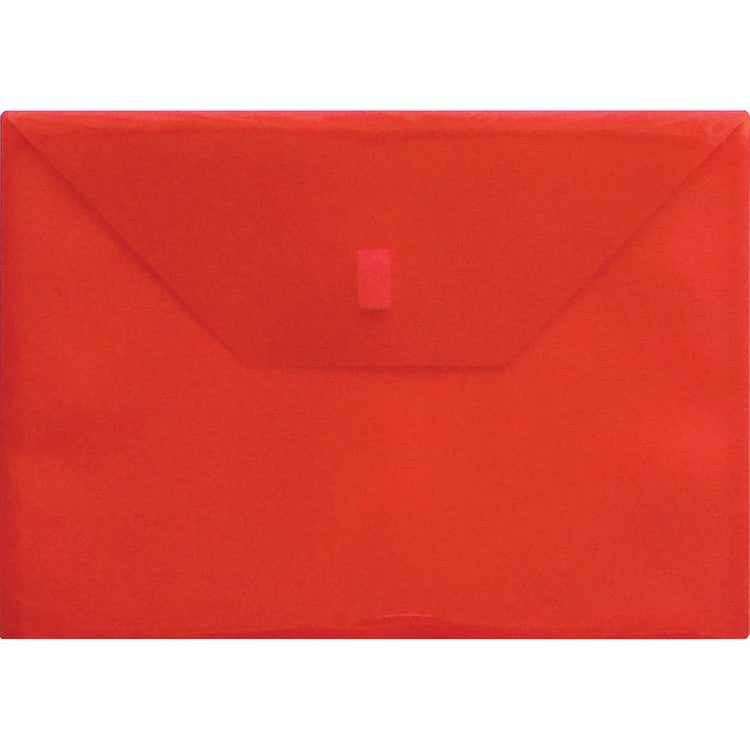 Lion Poly Envelope, Side Opening, Hook/Loop, 13" x 9-3/8", Red (LIO22080RD) Each