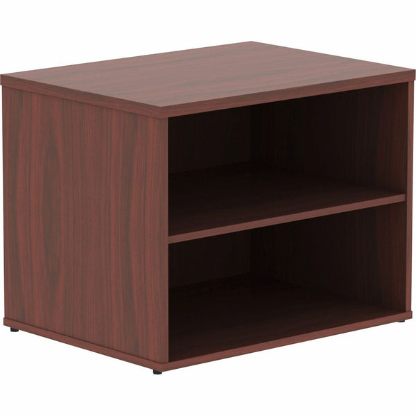 Lorell Storage Cabinet Credenza with No Door, 29-1/2" x 22" x 23-1/8", Mahogany (LLR16214)