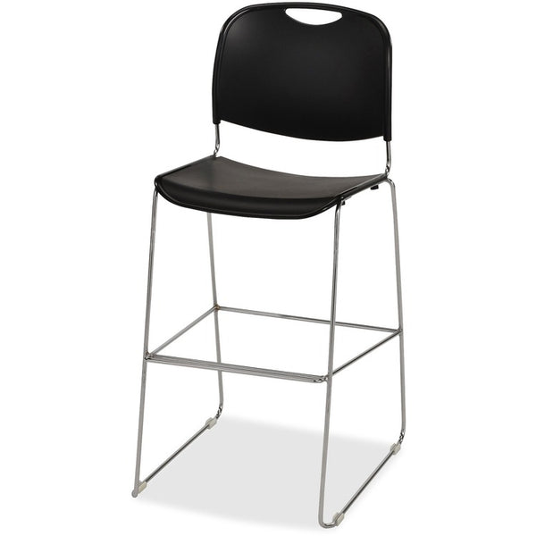 Lorell Bistro Chair, 450 lb. Cap, 19-1/4" x 22-1/8" x 42-7/8", Black (LLR42947)