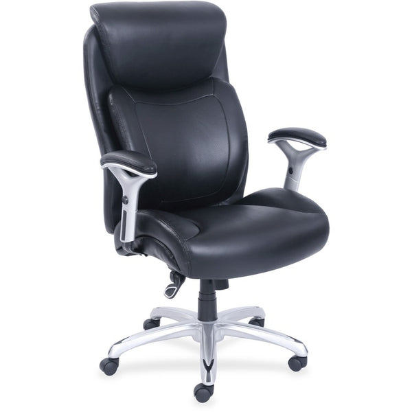Lorell Big & Tall Chair w/Flexible Air Technology,400 lb. Capacity, 28-3/4" x 31-1/4" x 49", Black (LLR48843)