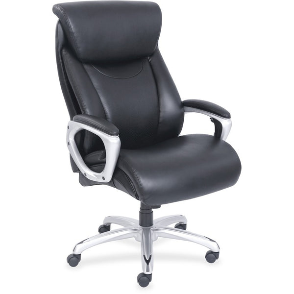 Lorell Big & Tall Chair, Heavy-duty Arms, 28-1/2" x 31-1/2" x 48-1/4", Black (LLR48845)