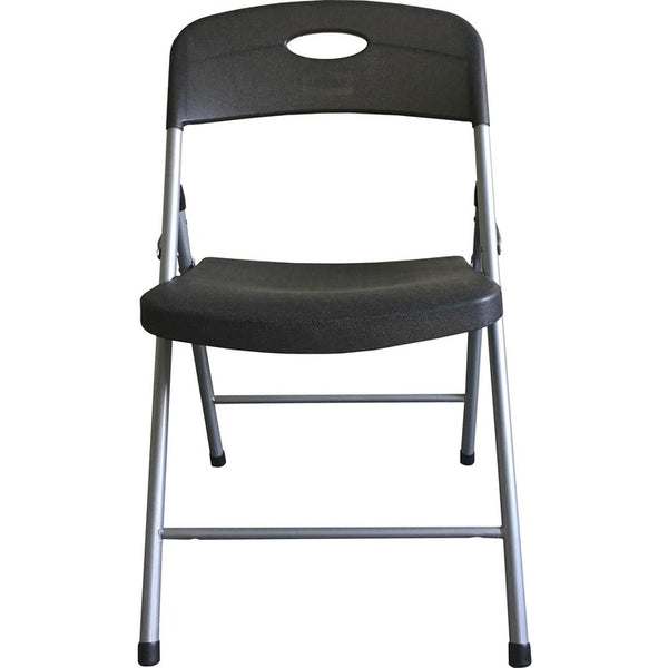 Lorell Translucent Folding Chairs,400 lb. Cap, 19-3/4" x 18-1/4" x 31", 4/CT, Smoke (LLR62529)