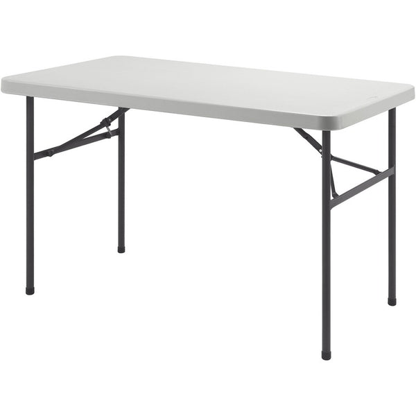 Lorell Light Duty Banquet Table, 450 lb. Capacity, 48" x 24" x 29", Platinum/Gray (LLR66657)