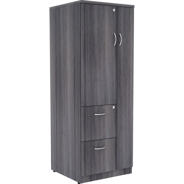 Lorell Storage Cabinet, Tall Compartment, 23-5/8" x 23-5/8" x 65-5/8", Charcoal (LLR69659)