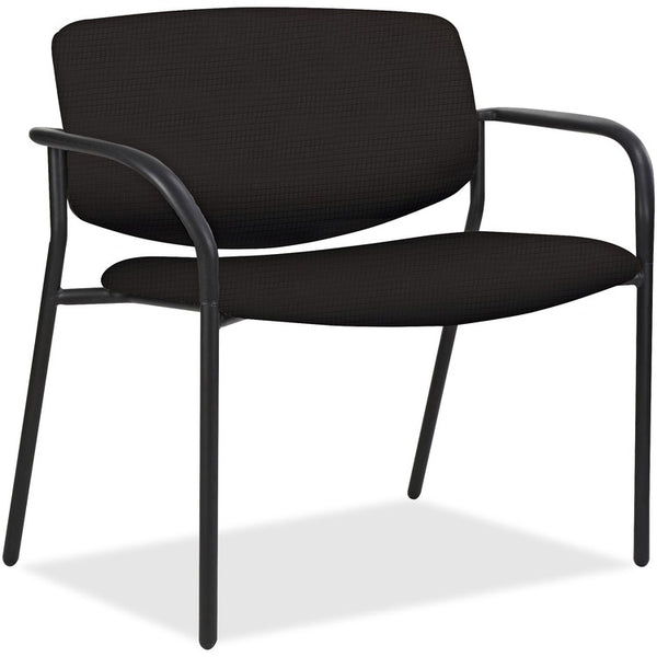 Lorell Bariatric Guest Chair, 600 lb. Capacity, 25" x 33" x 36-1/2", Black (LLR83120)