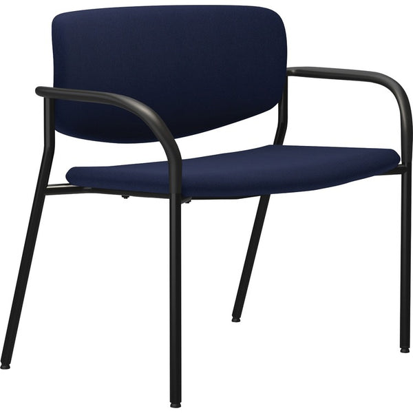 Lorell Bariatric Guest Chairs w/Fabric Seat & Back, 25" x 33" x 36-1/2", Dark Blue (LLR83120A204)