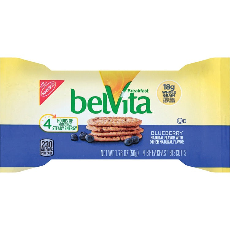 belVita Breakfast Biscuits, Berry, 1.76 oz., 8/BX (MDZ02908) Box of 8