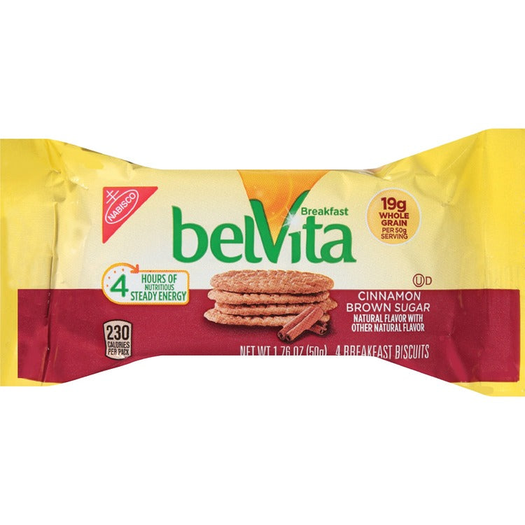 belVita Breakfast Biscuits, Brown Sugar, 1.76 oz., 8/BX (MDZ03273) Box of 8