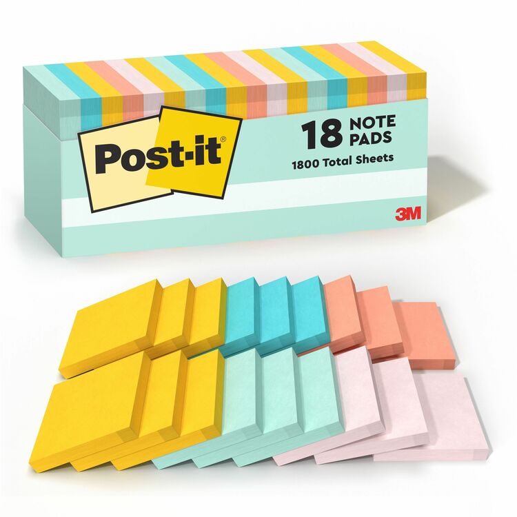 Post-it&reg; Notes Cabinet Pack (MMM65418APCP) Pack of 18