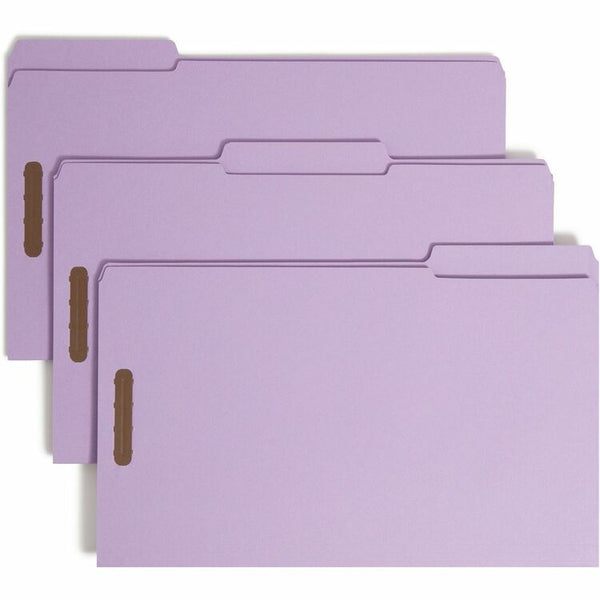 Smead Top Tab Colored 2-Fastener Folders, 1/3-Cut Tabs, Legal Size, Lavender, 50/Box (SMD17440) Box of 50