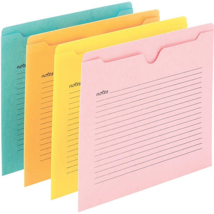 Smead File Jackets, w/Note Lines, No Exp, Letter-size, 12/PK (SMD75616)