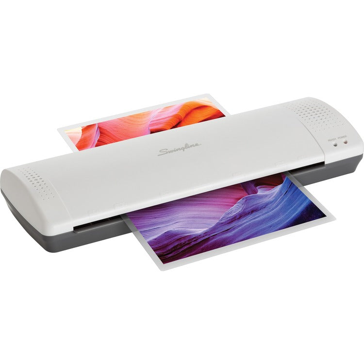 Swingline Laminator, Thermal, w/5 Pouches, 12", White (SWI1701867)