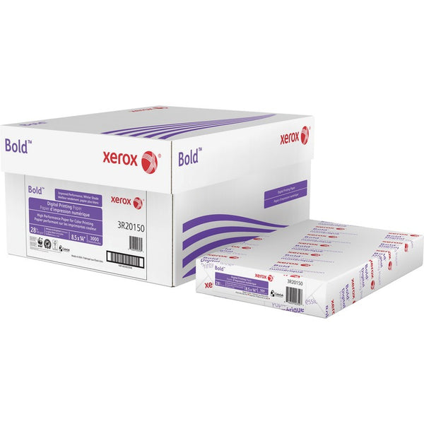 Xerox Copy/Printer Paper, 100 GE/114 ISO, 28Lb, 8-1/2" x 14", 500/RM, White (XER3R20150)