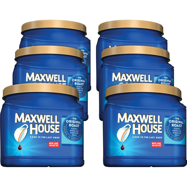 Maxwell House Ground Coffee, Original, 30.6 oz., 6/CT, Medium Roast (KRF04648CT) Case of 6