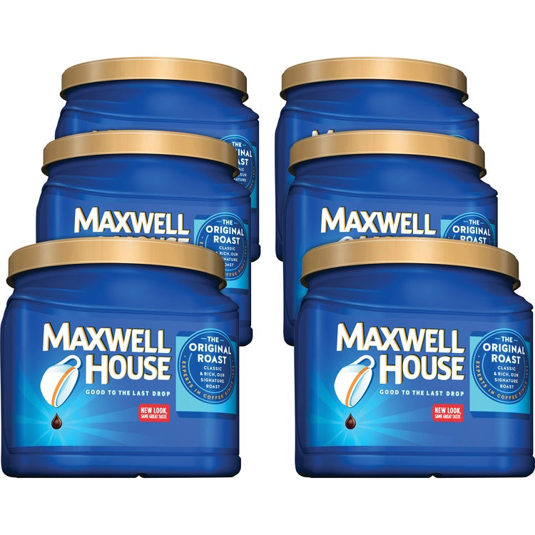 Maxwell House Ground Coffee, Original, 30.6 oz., 6/CT, Medium Roast (KRF04648CT) Case of 6