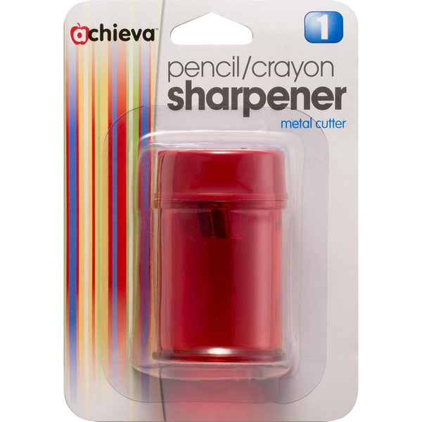 Officemate Pencil/Crayon Sharpeners, 2 Hole, Oval, 8/BX, Red (OIC30240BX) Box of 8