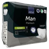 Abena® Premium Man Bladder Control Pad 9 X 11.4 Inch Moderate Absorbency Fluff / Polymer Core Size 1 (1218253_PK) 15/PK