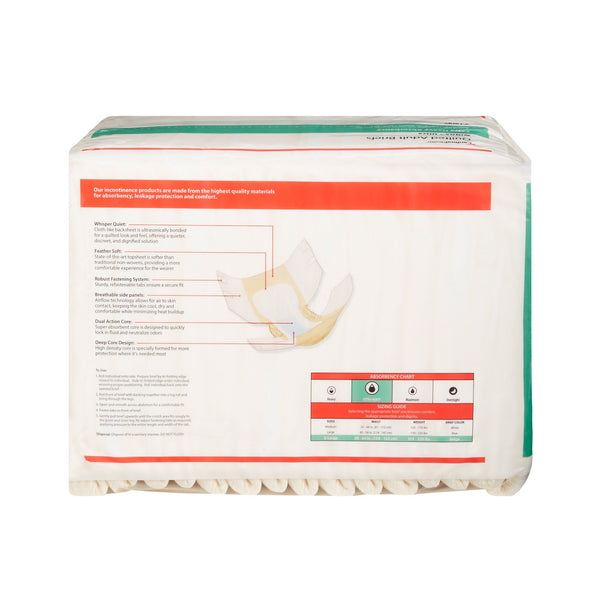 Wings™ Ultra Unisex Adult Incontinence Brief X-Large Disposable Heavy Absorbency (960582_CS) 60/CS