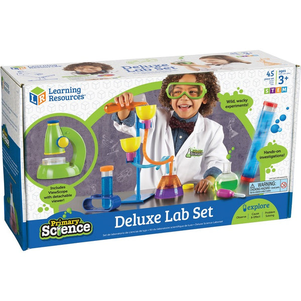 Learning Resources Deluxe Lab Set, 10-1/5"Wx17-1/2"Lx5-3/5"H, Multi (LRNLER0826) Each