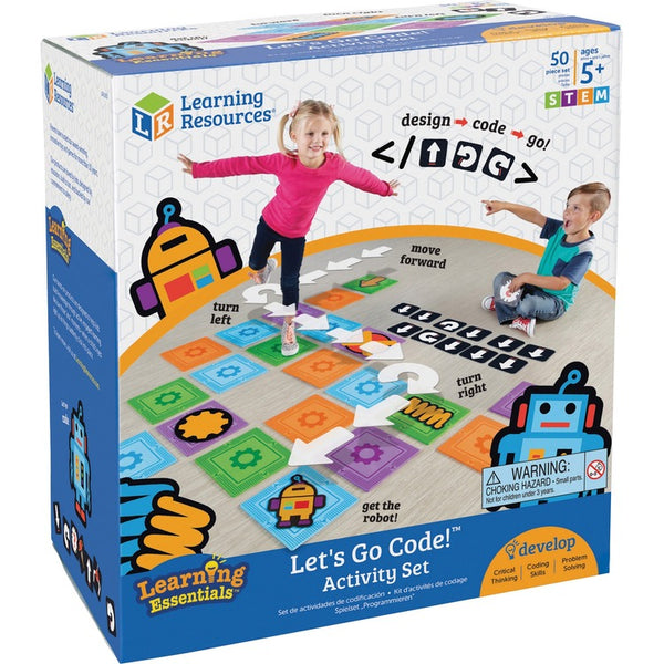 Learning Resources Activity Set, Let's Go Code, 10"Wx11-1/10"Lx6-1/10"H, Multi (LRNLER2835) Each
