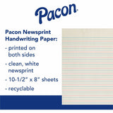 Zaner-Bloser Broken Midline Ruled Paper, 30 lb Basis Weight, 8" x 10 1/2", White Paper, 1 Ream (PACZP2610) 1 Ream