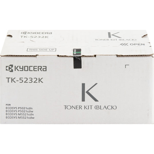 Kyocera Toner Cartridge, f/ 5021/5521, 2600 Page Yield, Black (KYOTK5232K) Each
