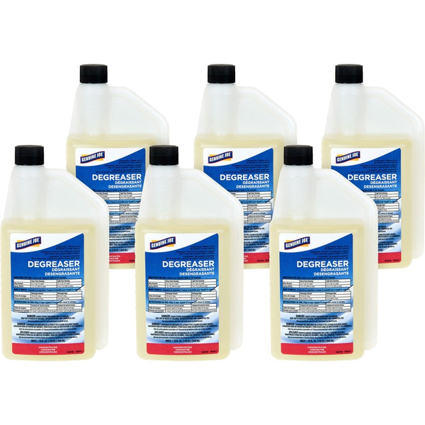 Genuine Joe Degreaser, Concentrated, 32 oz, 6/CT (GJO99673CT)