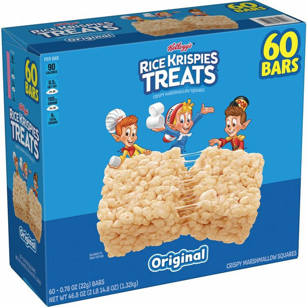 Rice Krispies Marshmallow Square, Rice Krispies Treats, Original, 60/CT (KEB17114) Case of 60