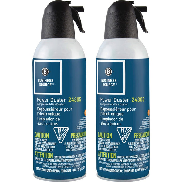 Business Source Air Duster Cleaner, Moisture-free/Ozone Safe, 10 oz., 2/PK (BSN24302) Pack of 2